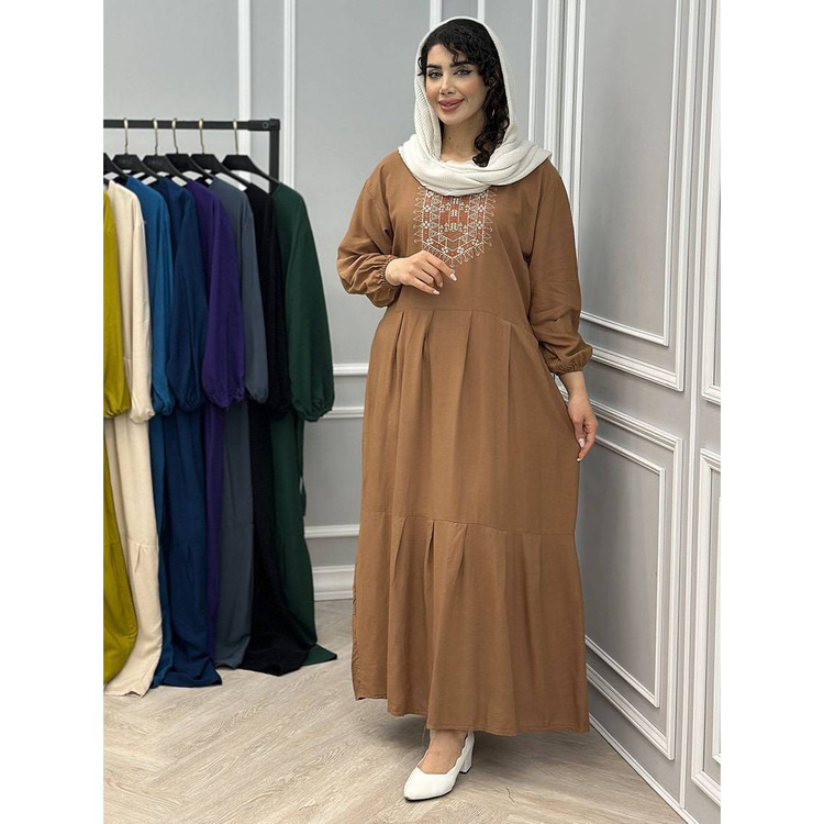 پیراهن ساحلی گلدوخت