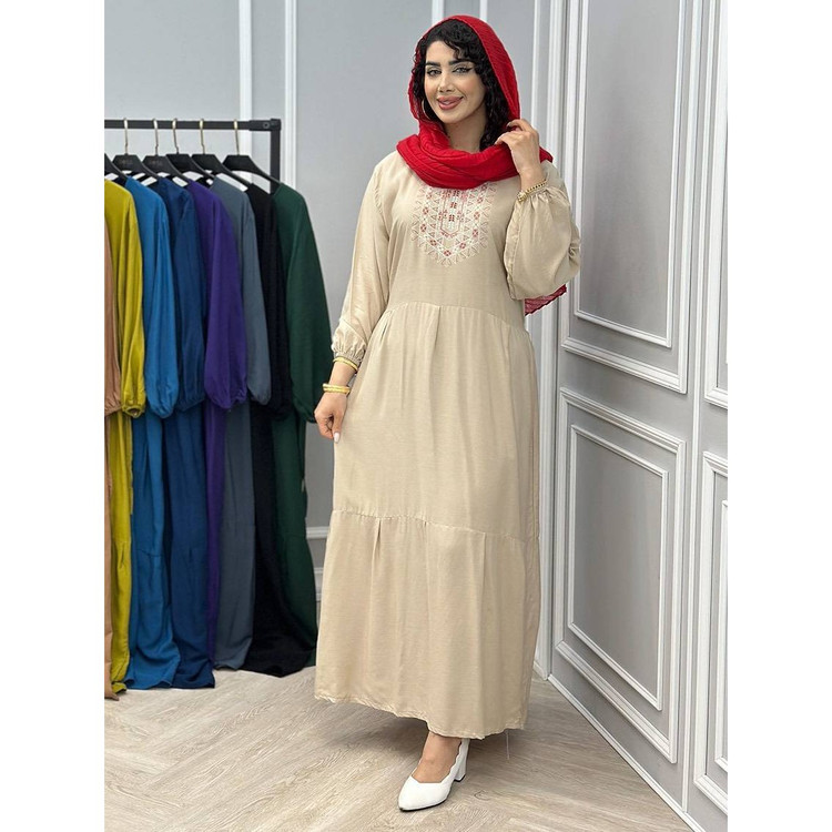 پیراهن ساحلی گلدوخت