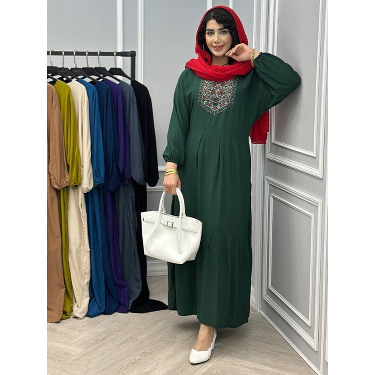 پیراهن ساحلی گلدوخت