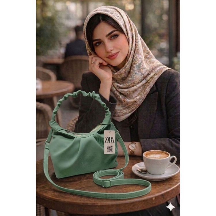 کیف پلیسه دسته چروک