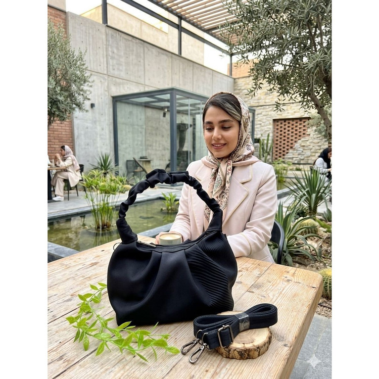 کیف پلیسه دسته چروک