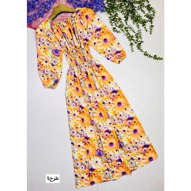 پیراهن نخی ساحلی خارجی سه بعدی