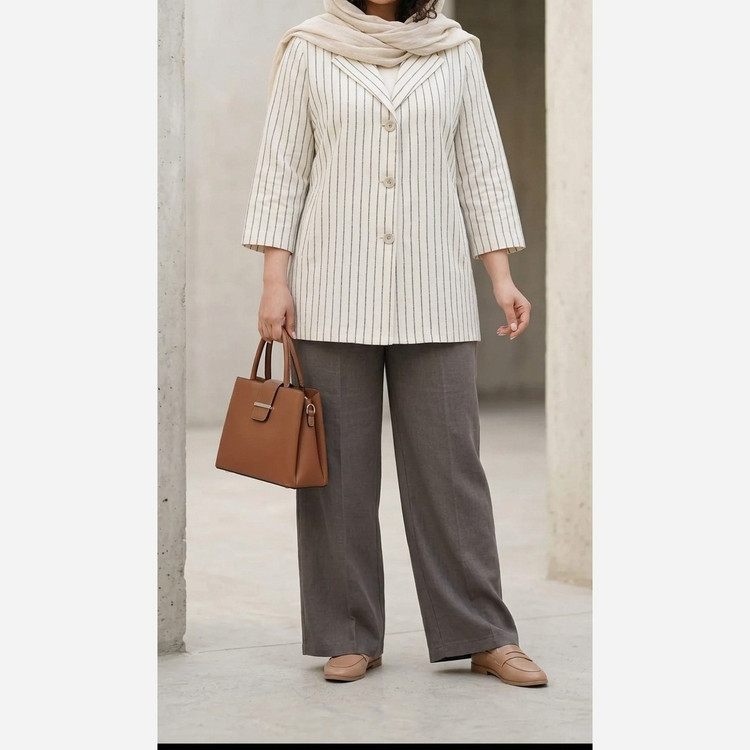شومیز زنانه تابستانه لنین نخ نچرال