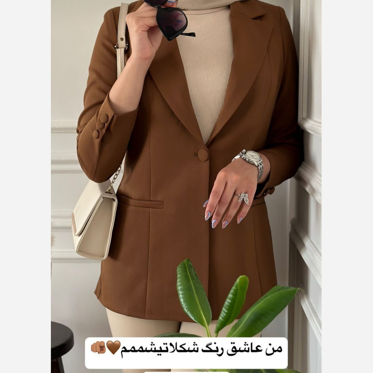 مانتو کتی قد80استردار جیب کاربردی سایز36تا54