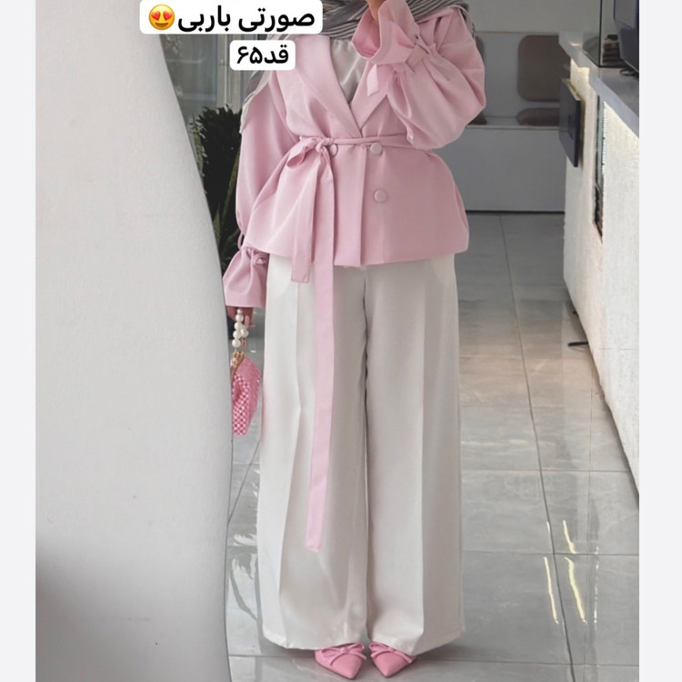کت/کت زنانه/کت صورتی باربی/کت مازراتی/کت فری سایز/مانتوکتی/کت دخترانه/مانتو