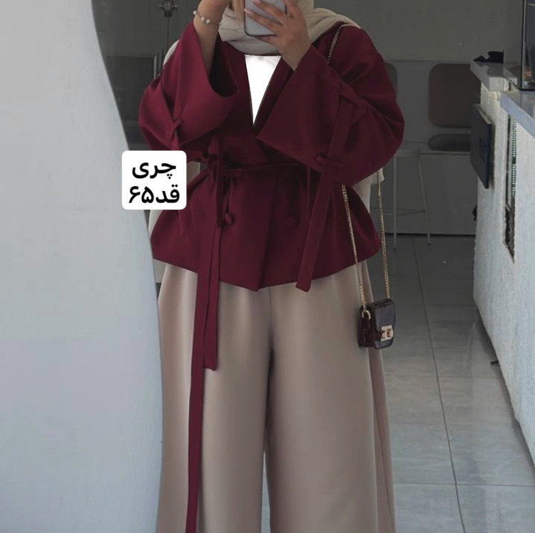 کت چری/کت عروسکی/کت کمربنددار/کت/کت زنانه/کت دخترانه/مانتوکتی/مانتو