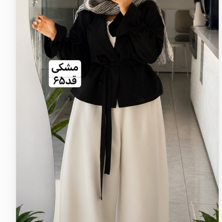 کت مشکی/کت زنانه/کت دخترانه/کت عروسکی/کت کمربنددار/مانتوکتی/مانتو