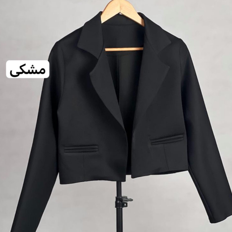 کراپ کت/کراپ کت قهوه ای/کراپ کت زنانه/کت کوتاه/کت/کت زنانه