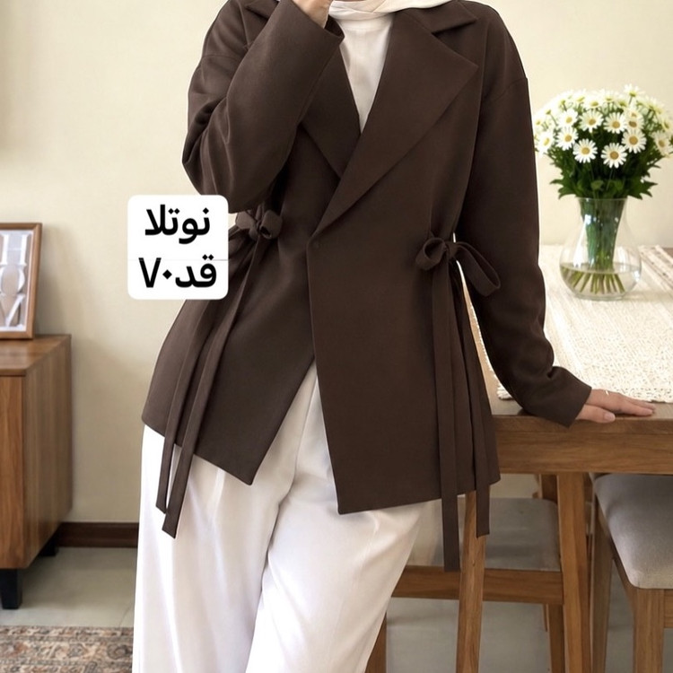 کت/کت زنانه/کت دخترانه/کت پاپیونی/کت بغل پاپیونی/کت مازراتی/کت فری سایز/مانتوکتی/مانتو