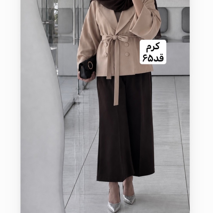 کت کرم/کت کمربنددار/کت مازراتی/کت فری سایز/کت زنانه/کت دخترانه