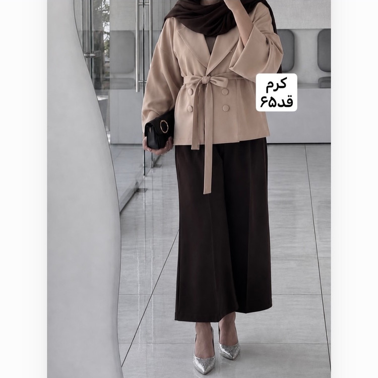 کت کرم/کت کمربنددار/کت مازراتی/کت فری سایز/کت زنانه/کت دخترانه