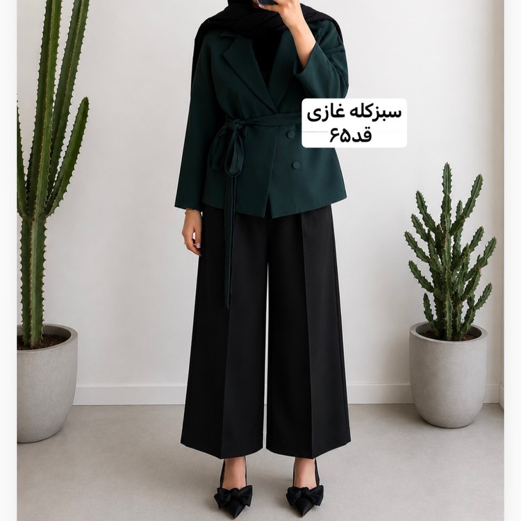 کت رنگ سال/کت/کت سبزکله غازی/کت زنانه/کت کمربنددار/کت مازراتی/کت دخترانه