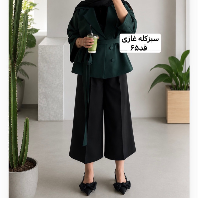 کت رنگ سال/کت/کت سبزکله غازی/کت زنانه/کت کمربنددار/کت مازراتی/کت دخترانه