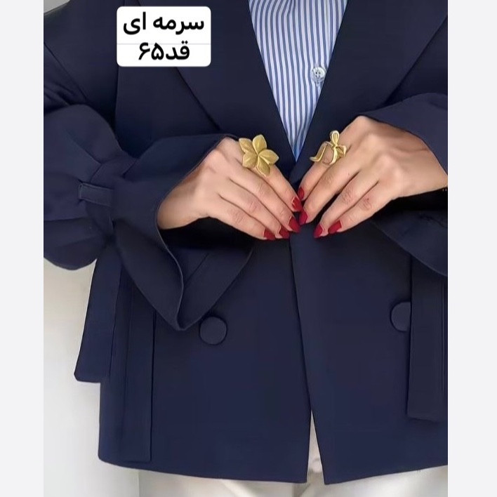 کت/کت زنانه/کت سرمه ای/کت فری سایز/مانتوکتی/کت مازراتی/مانتو