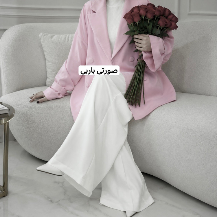 کت/کت زنانه/کت صورتی باربی/کت فری سایز/مانتوکتی/کت عروسکی/کت جدیدعید/مانتوکتی