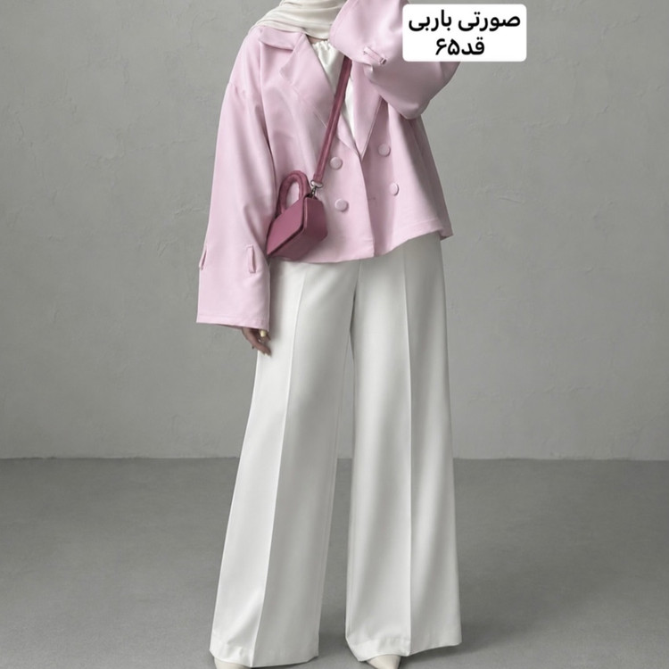 کت/کت زنانه/کت صورتی باربی/کت فری سایز/مانتوکتی/کت عروسکی/کت جدیدعید/مانتوکتی