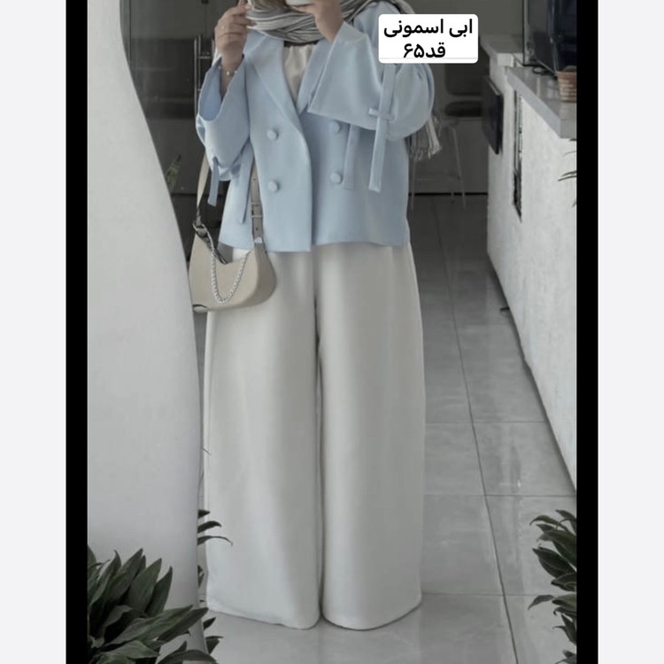 کت/کت زنانه/کت مازراتی/کت عروسکی/کت ابی اسمونی/کت عروسکی ابی روشن/کت فری سایز/مانتو کتی
