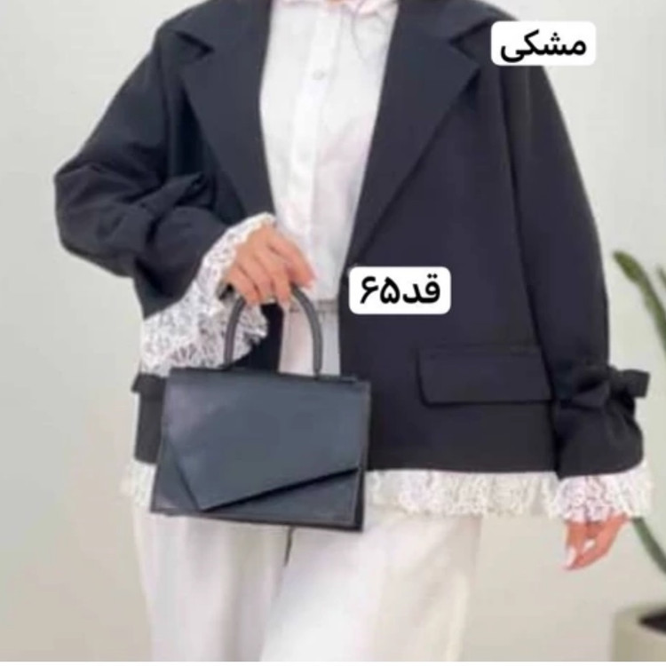 کت عروسکی/کت زنانه/کت دخترانه/کت فری سایز/مانتوکتی/کت استین بنددار/کت مازراتی