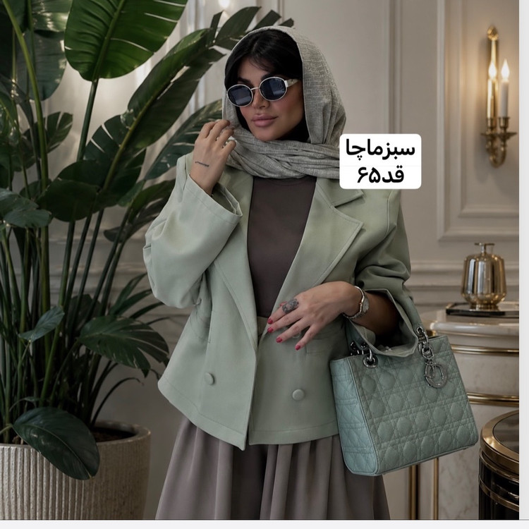 کت سبزماچا/کت/کت زنانه/کت مازراتی/کت فری سایز/کت دخترانه/مانتوکتی/مانتو