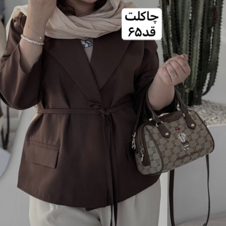 کت/کت زنانه/کت فری سایز/کت مازراتی/مانتوکتی/مانتو/کت دخترانه/کت قهوه ای