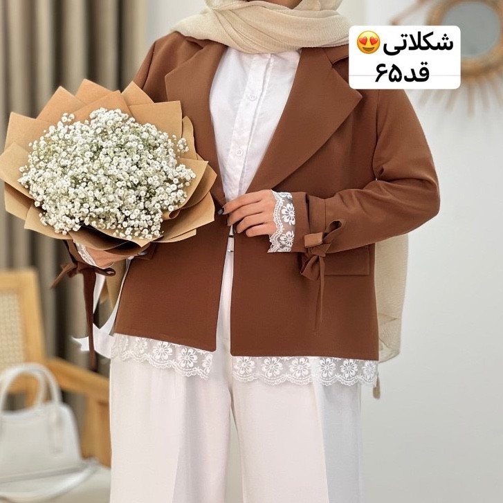 کت /کت زنانه/کت عروسکی/کت استین بنددار/کت زنانه//کت مجلسی