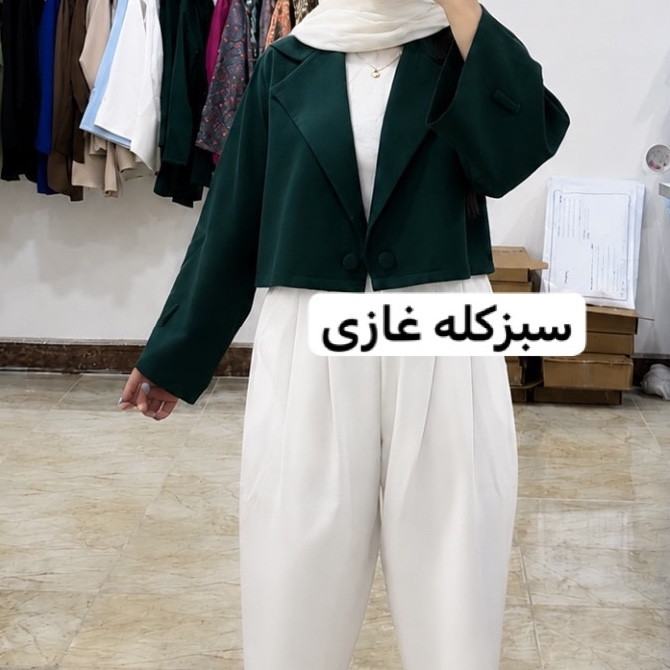 کراپ کت/کت عروسکی/کت /کت دخترانه/کت زنانه/کت استین بنددار