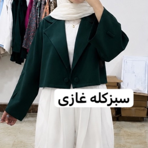 کراپ کت/کت عروسکی/کت /کت دخترانه/کت زنانه/کت استین بنددار