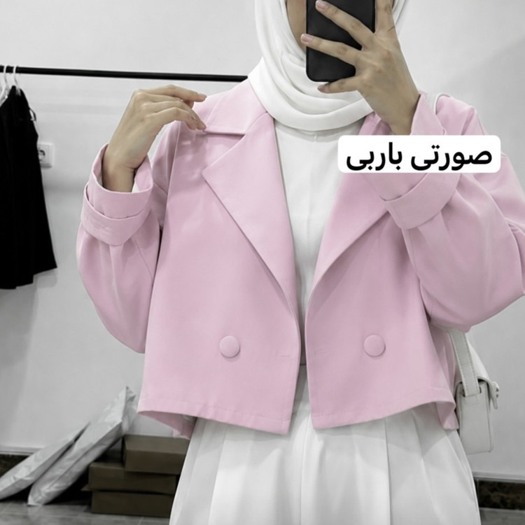 کراپ کت/کت عروسکی/کت /کت دخترانه/کت زنانه/کت استین بنددار