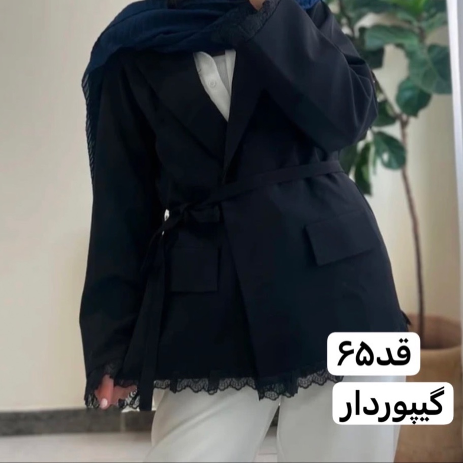 کت مازراتی/کت مشکی/کت فری سایز/مانتو کتی/مانتو