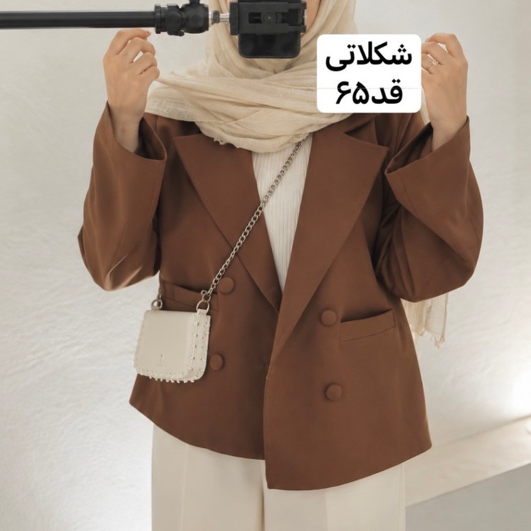 کت زنانه/کت قهوه ای/کت مازراتی/مانتوکتی/کت جدید/کت فری سایز