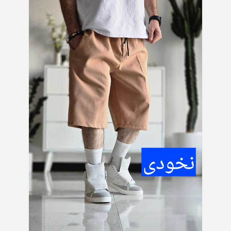 شلوارک مردانه پارچه مازراتی