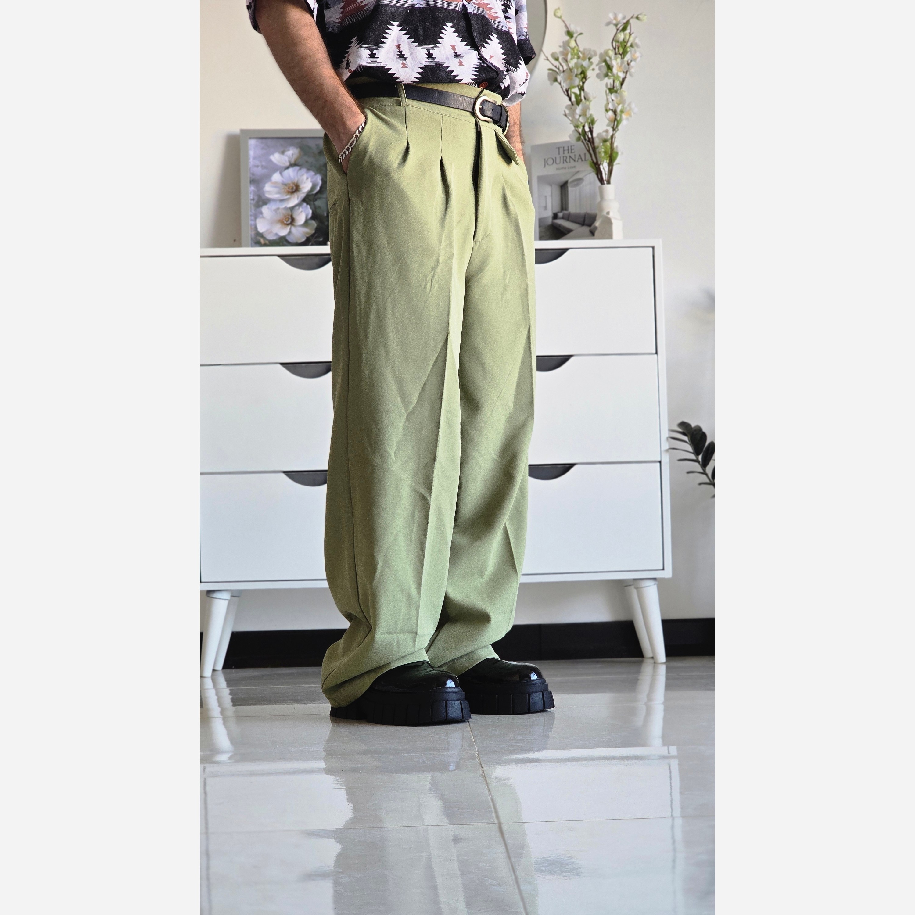 شلوار بگ پارچه ای مازراتی(پک 8 عددی)