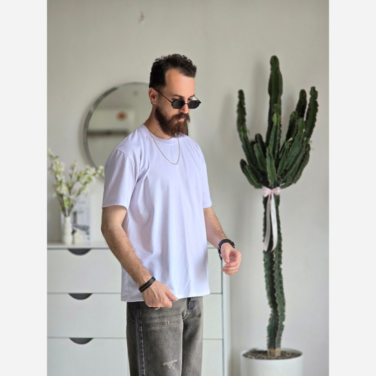 تیشرت آستین کوتاه ساده بیسیک