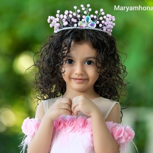 تاج دخترانه پرنسسی  نگین دار (دارای رنگبندی) (پس کرایه)