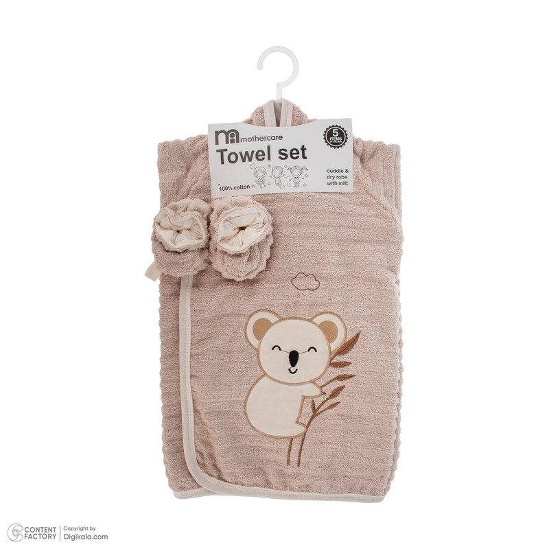 ست 6 تکه حوله نوزادی مادرکر مدل Koala سایز 85x85x1 سانتیمتر