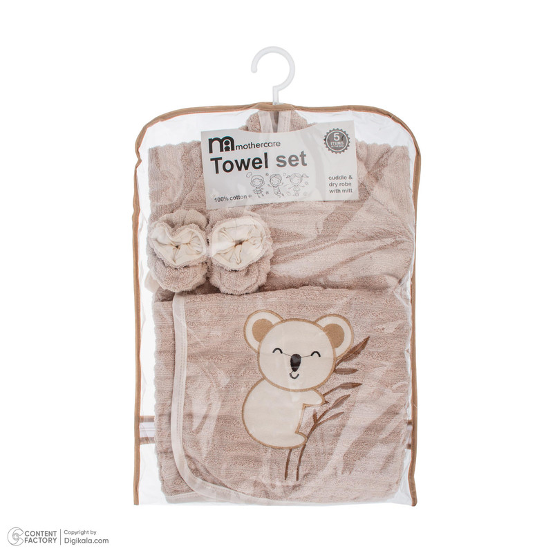 ست 6 تکه حوله نوزادی مادرکر مدل Koala سایز 85x85x1 سانتیمتر
