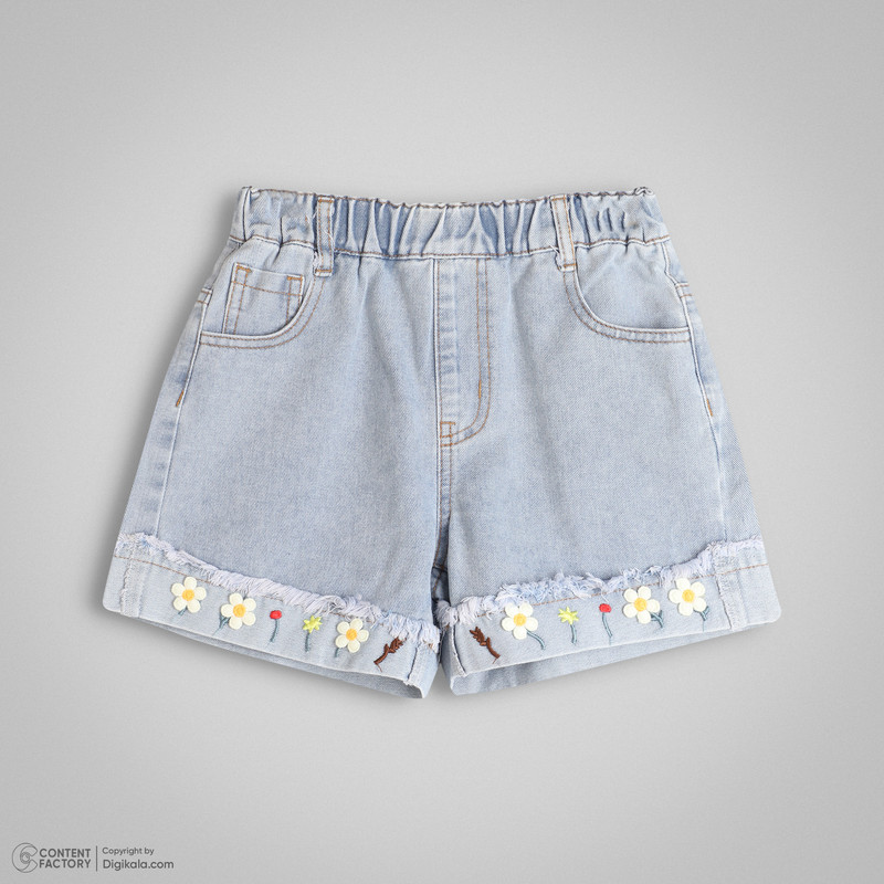 تاپ و شلوارک دخترانه جین ساده مدل SHEIN-5Y
