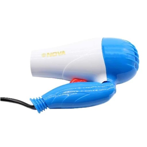 سشوار مسافرتی 1000 وات نوا مدل NV-1290، موتور AC، وزن 160 گرم، المنت فلز با ویژگی صافکنندگی، حجمدهندگی، با قابلیت باد...
