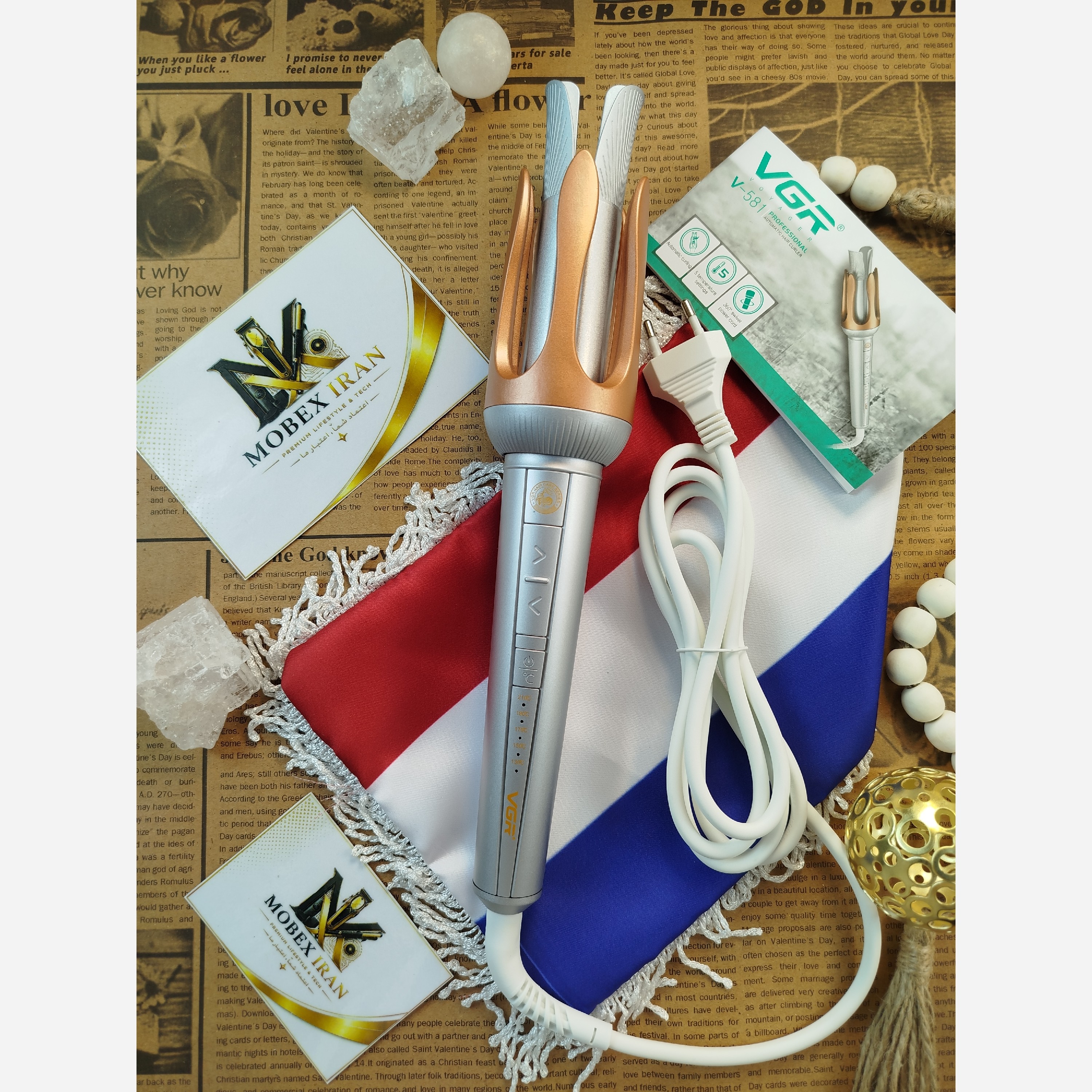 شیگلم کرلی مدل V-581 VGRسایز32اصلی سالنی/اقساط/گارانتی کتبی/ارسال فوری