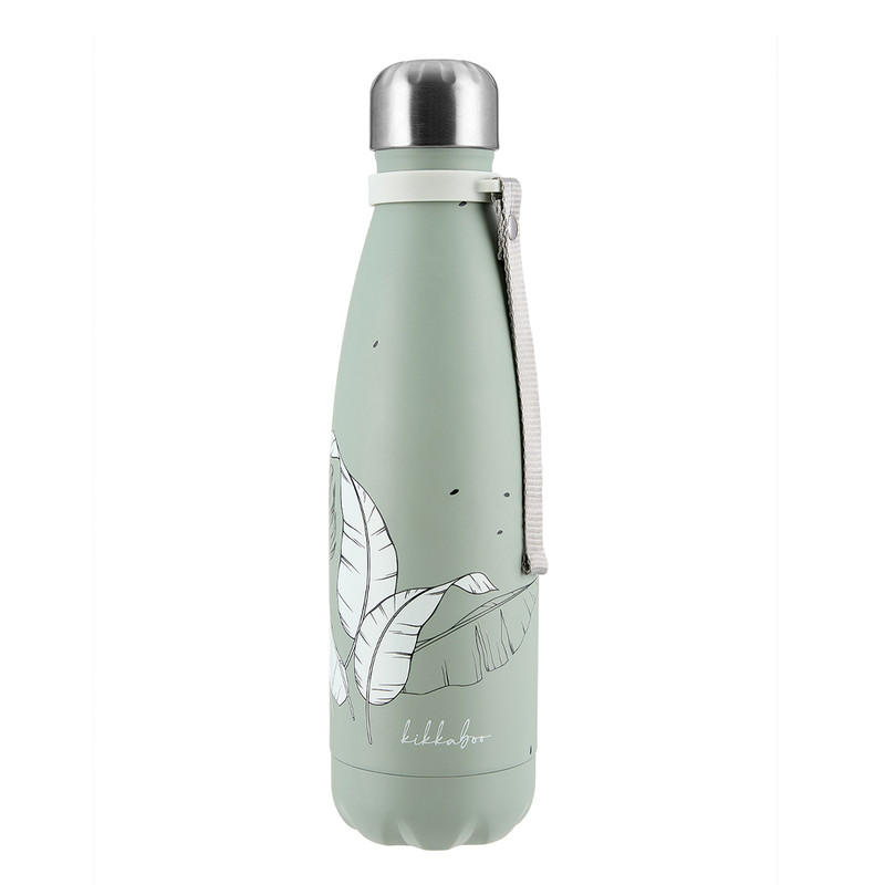 فلاسک کودک کیکابو مدل Flora طرح برگ گنجایش 0.5 لیتر