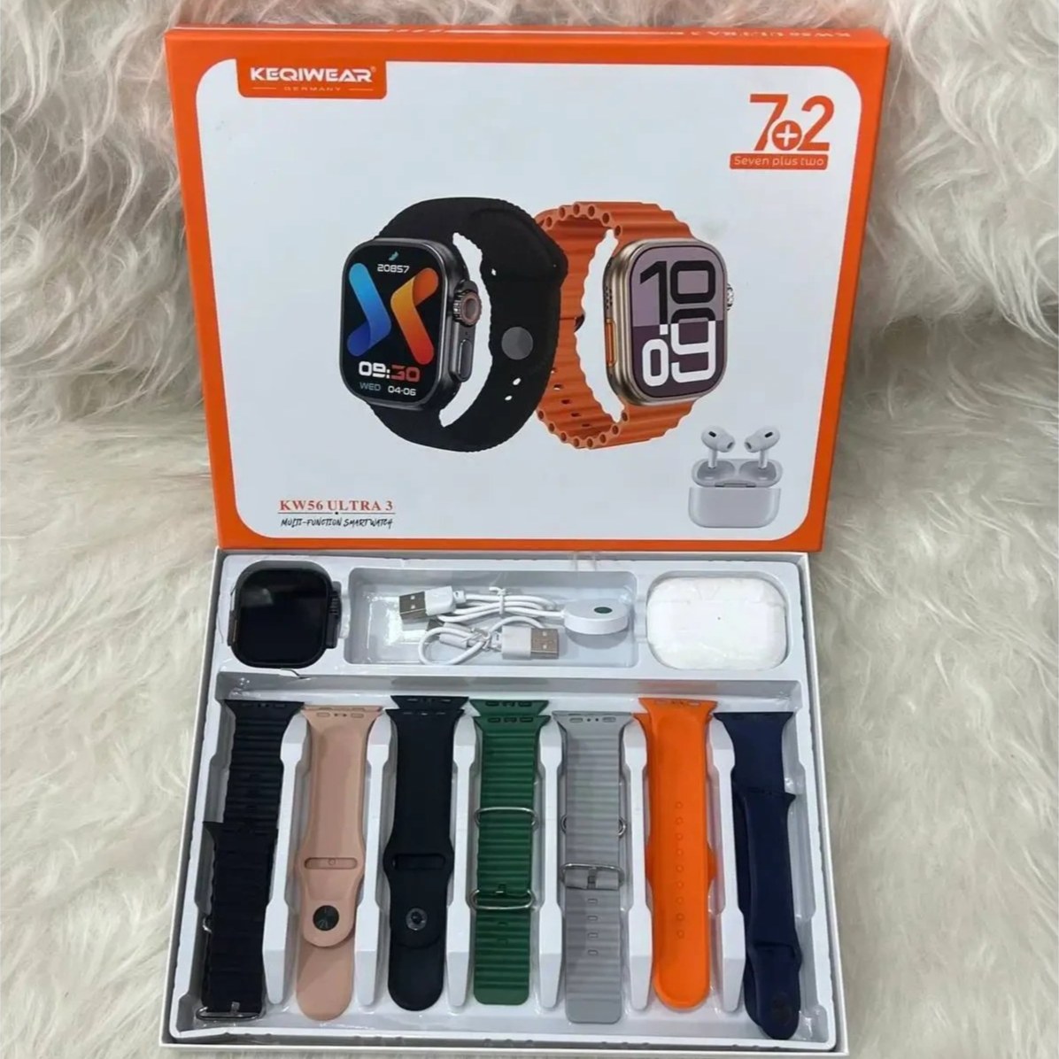 ساعت هوشمند حرفه ای 7بند KW83 max/وارداتی/گارانتی طلایی/ارسال فوری