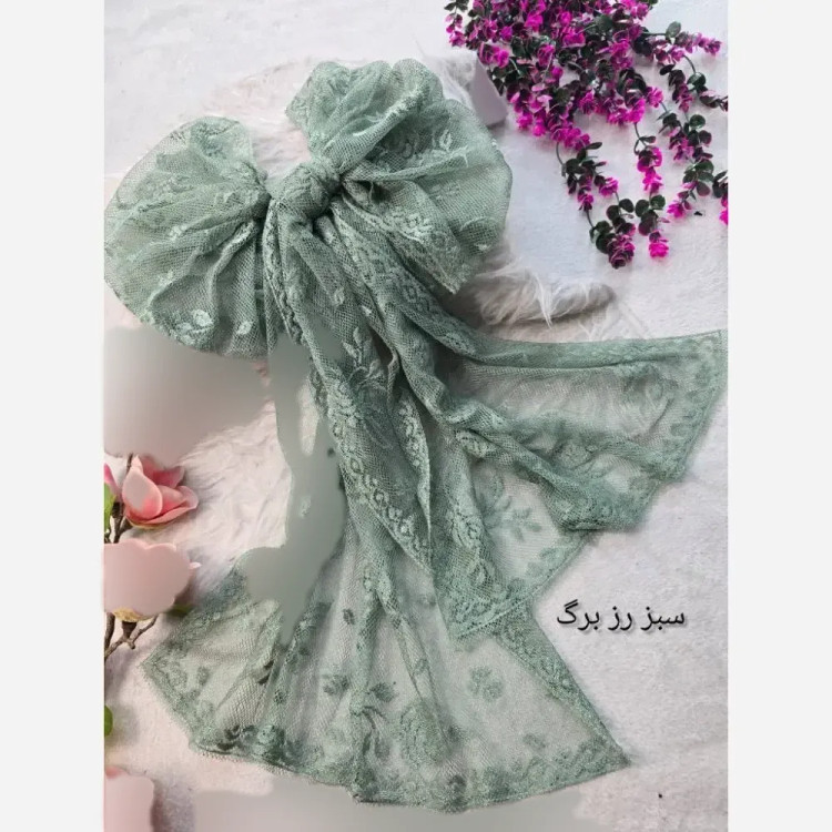 شال تور دانتل طرحدار حاشیه دانتل ابعاد 180 در 70 زنانه