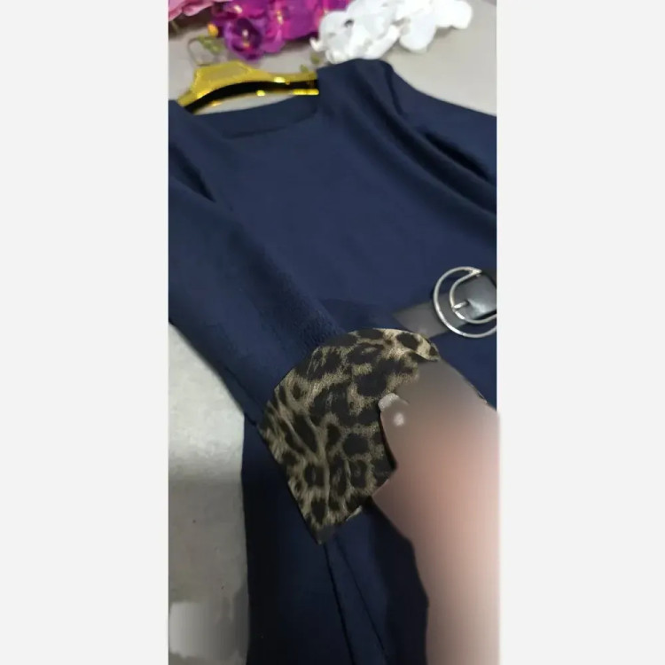 کفتان زنانه مدل شکوفه جنس ینزی درجه یک فری سایز کمربنددار
