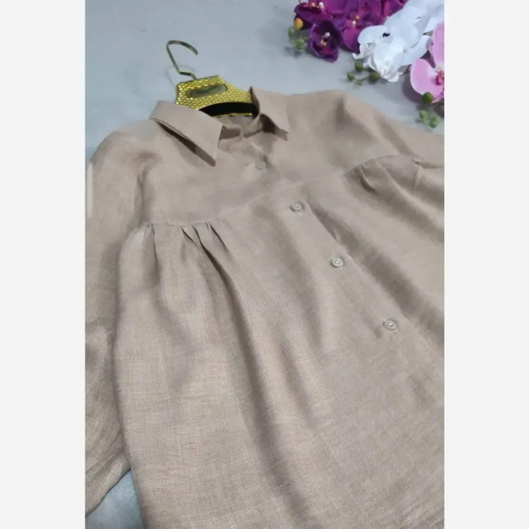 شومیز عروسکی جنس شانتون درجه یک فری سایز