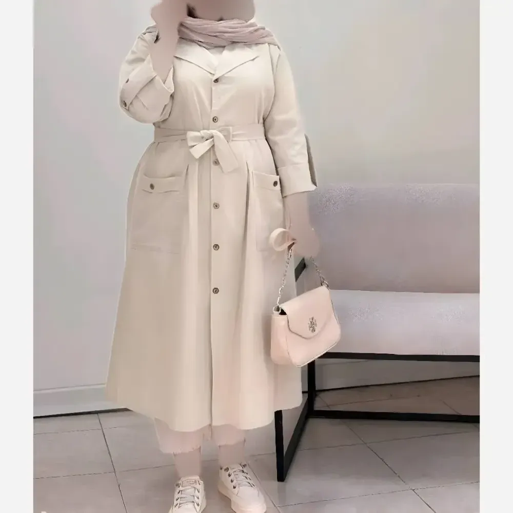 مانتو لنین بلند زنانه مدل سوگل رنگ بندی متنوع سایز بزرگ