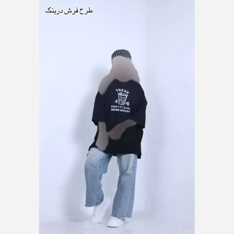 تیشرت لش نرمال ترندی سوپر پنبه درجه یک فری سایز