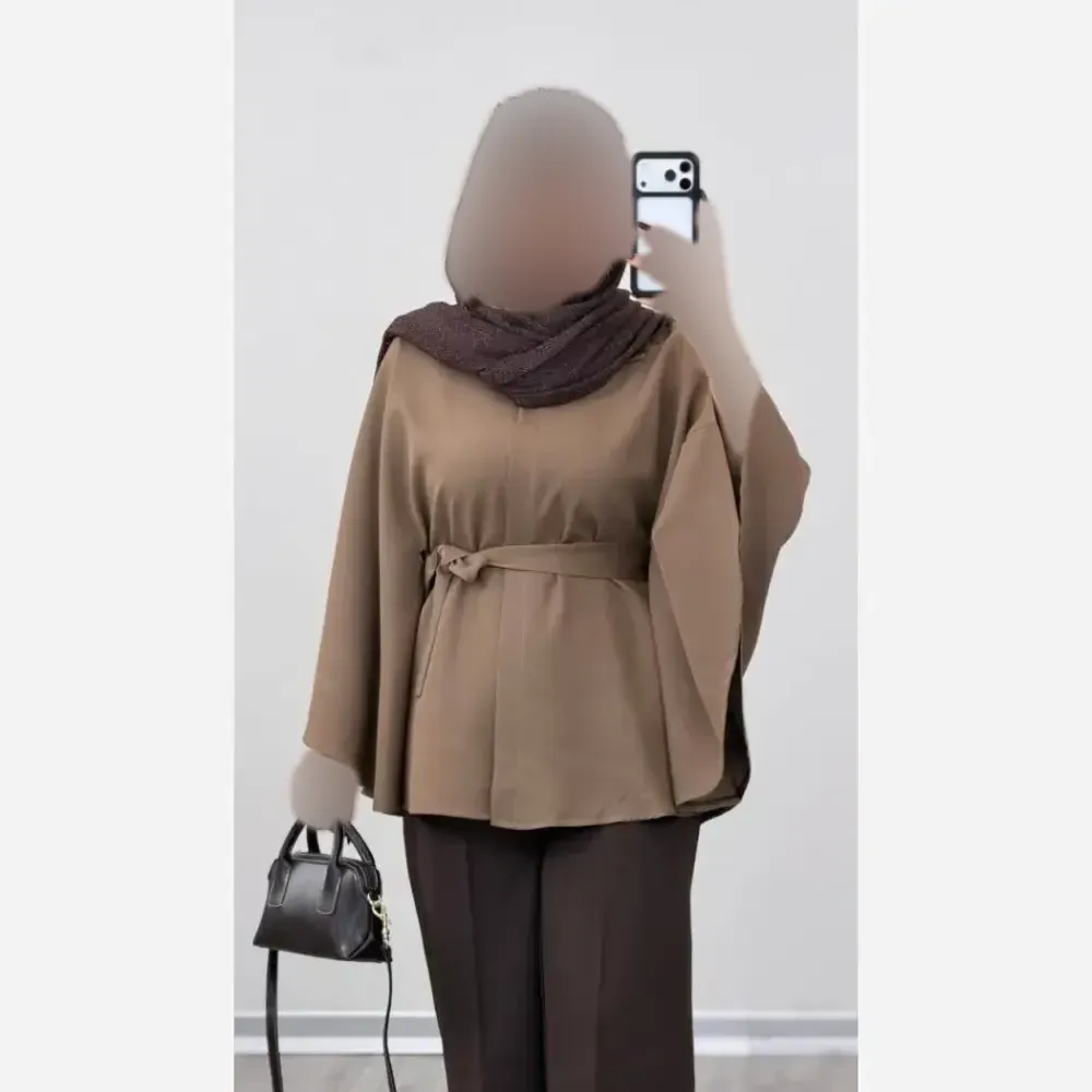 شنل زنانه روژان جنس مازراتی درجه یک فری سایز