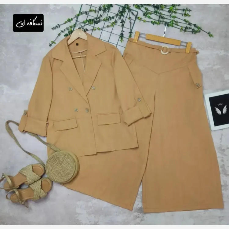 کت شلوار تابستانه لینن نچرال ایلدا