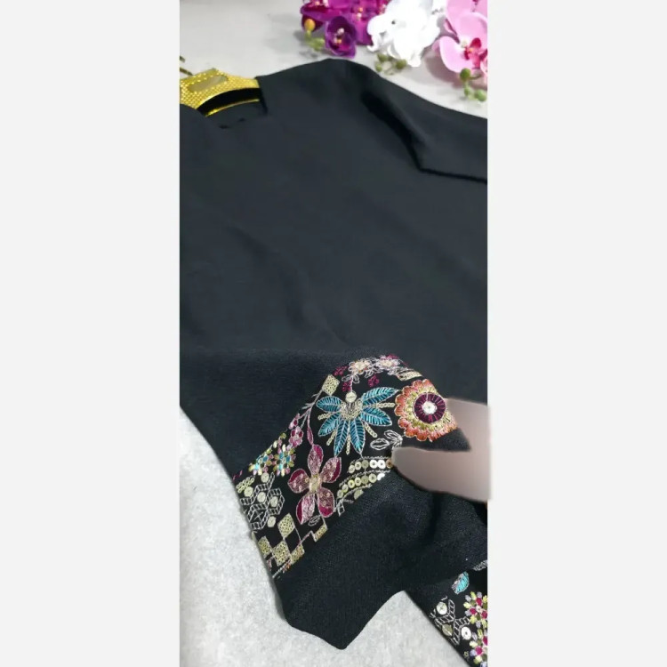 کت تابستانه زنانه شانتون خرجکار سوزن دوزی فری سایز