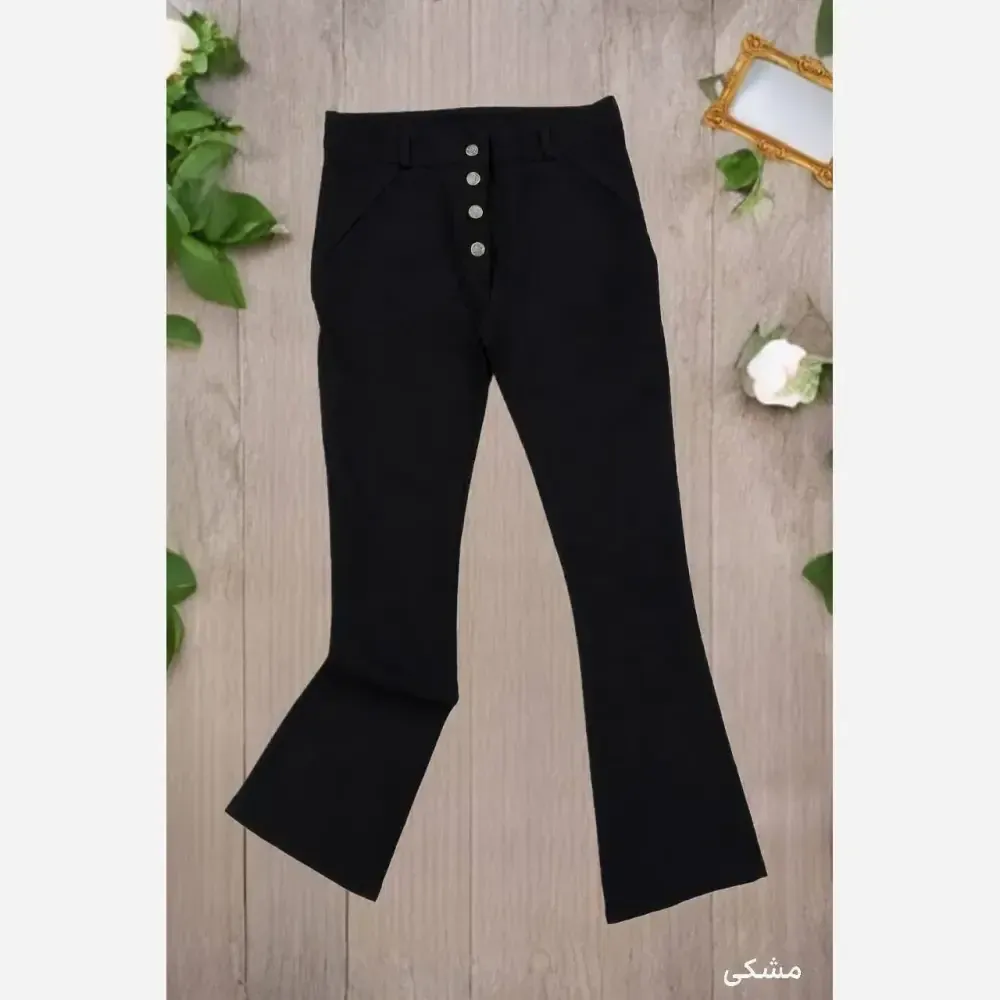 شلوار دمپا جلو دکمه بنگال کش سایز 40 تا 50
